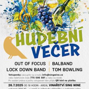 Hudební večer na Sing Wine 2025